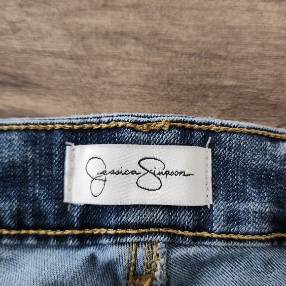 Jessica Simpson High Rise Skinny Ankle Blue Jeans Women's Size 14 - Picture 13 of 15